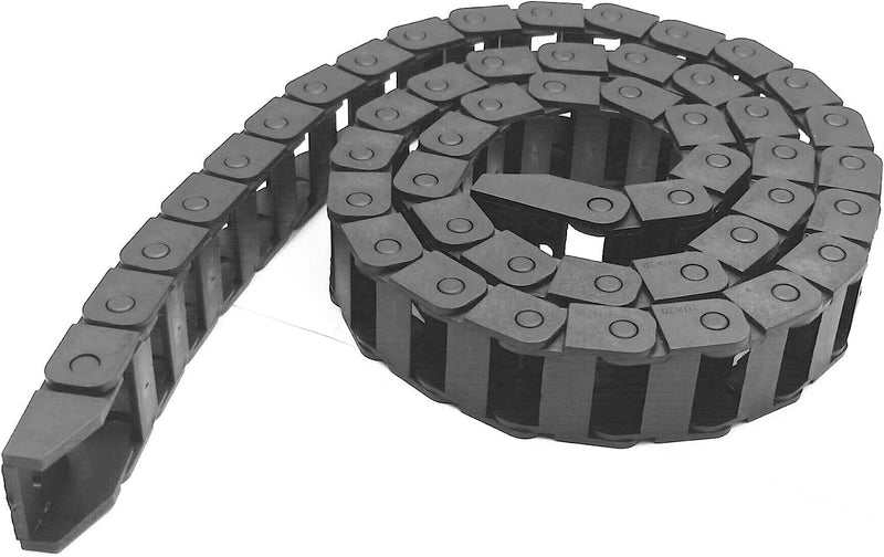 [Australia - AusPower] - 1M Black Plastic Drag Chain Cable Carrier R18 10 x 20mm for CNC Router Mill 