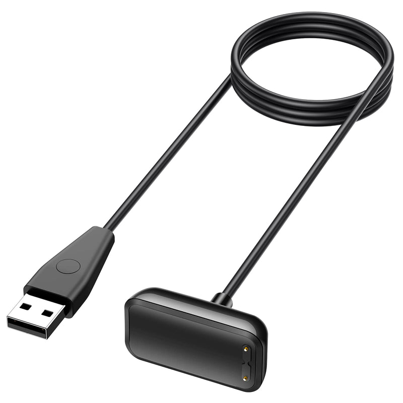 [Australia - AusPower] - Meliya Charger Cable for Fitbit Luxe/Charge 5, Fast Charging with Reset Button Replacement USB Cord Accessories for Luxe/Charge 5 Smartwatch(3.3 ft) 3.3ft 