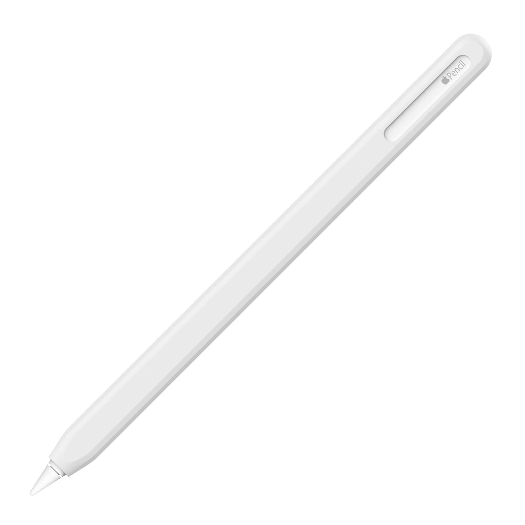 [Australia - AusPower] - UPPERCASE NimbleSleeve Premium Silicone Case Holder Protective Cover Sleeve for iPad Apple Pencil 2nd Generation Only (White) White 