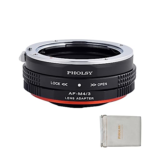 PHOLSY Adapter Compatible with Sony A Minolta AF Lens to MFT M4/3 Camera Sony A / Minolta AF to M4/3