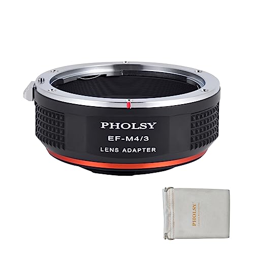PHOLSY Lens Mount Adapter Compatible with Canon EF Lens to MFT M4/3 Camera Canon EF / EF S to M4/3