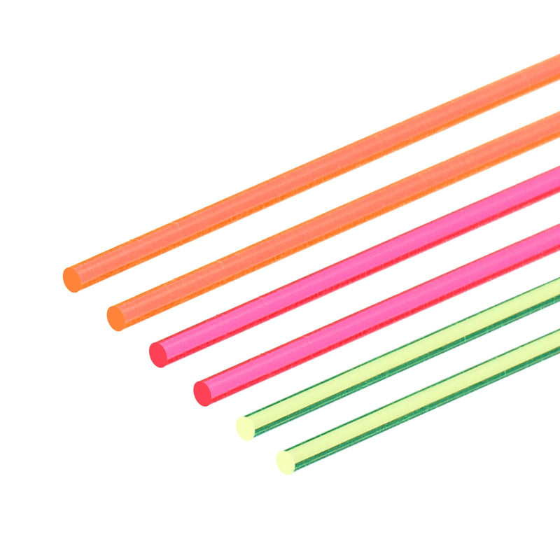 [Australia - AusPower] - MECCANIXITY Fiber Optic Rods PMMA 1.5mmx25cm for Sight Filament Red, Green, Orange 1 Set Pack of 6 