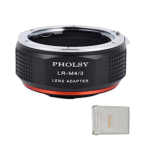 PHOLSY Lens Mount Adapter Compatible with Leica R Lens and MFT M4/3 Camera Leica R to M4/3