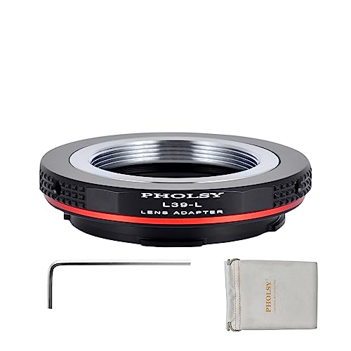 PHOLSY Lens Mount Adapter Compatible with M39 LTM Lens to Leica L Camera Leica 39mm to Leica L