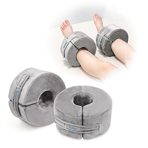 Foot Support Pillows Ankle Foot Elevation Pillow Heel Protectors for Sleeping Ankle Wedge Protector Bed Sore Cushion Foot Rest Pillow Supports Leg Feet Ankle Cushion (Medium, 1 Pair) Medium