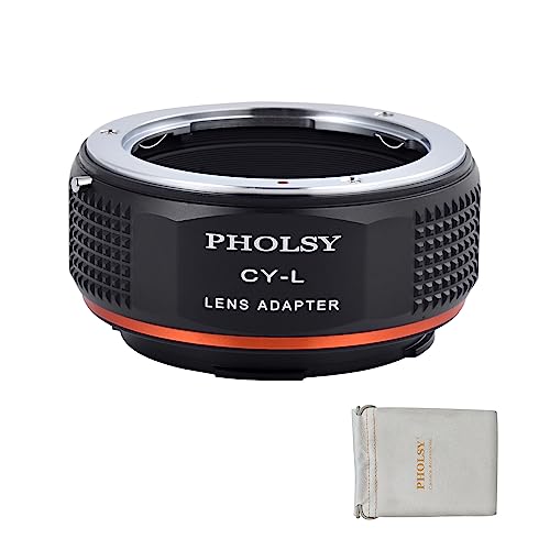 PHOLSY Adapter Compatible with Contax Yashica CY Lens and Leica L Camera Contax / Yashica CY to Leica L