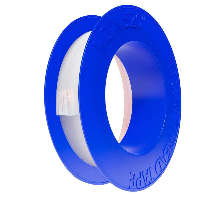 [Australia - AusPower] - Extra Long Teflon Tape 1/2 Inch(W) X 520 Inches(L) - Plumbers PTFE Tape – Thread Seal - Perfect for Shower Heads and Pipe - Home Plumbing Pipe Sealing - Sealant Tape 