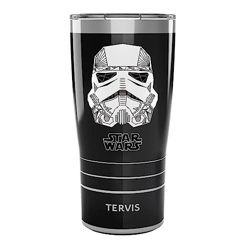 Tervis Triple Walled Star Wars Vader Trooper Insulated Tumbler Cup Keeps Drinks Cold & Hot, 20oz, Stainless Steel