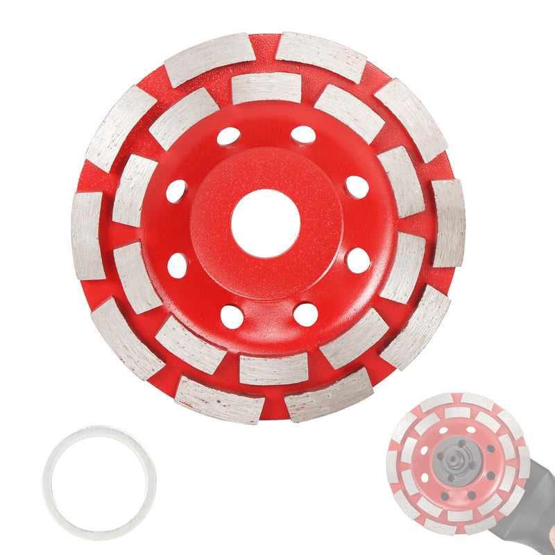 [Australia - AusPower] - Diamond Concrete Grinding Wheel 4 1/2 Inch for Angle Grinder, Diamond Grinding Wheel with Arbor Hole 7/8"-5/8" for Grinding and Polishing Concrete, Marble, Granite 4.5 Inch Grinding Disc 