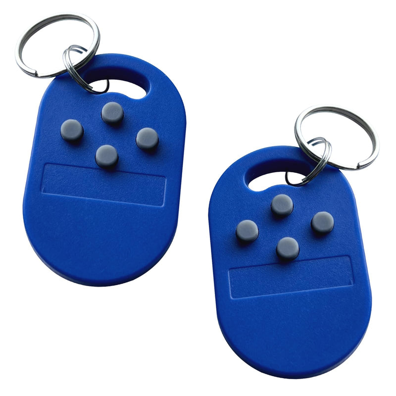 [Australia - AusPower] - 2Pcs RFID Keyfob Tag Token 5 RFID Cards in One, ID T5577 Chip and IC 13.56MHz ISO14443A UID Changeable CUID Chip, Writable Rewritable, Used for Copy Muti RFID Access Card in One Tag-2Pcs(4 ID+1 IC) 2Pcs(4 ID+1 IC) 