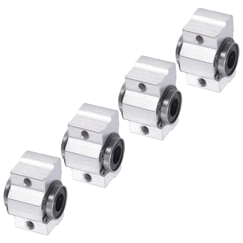 [Australia - AusPower] - 4pcs SCV10UU Linear Slide Blocks, [10mm Bore] Steel Linear Motion Bearing for CNC Machines Packaging Equipment 3D Printers Use 10mm 