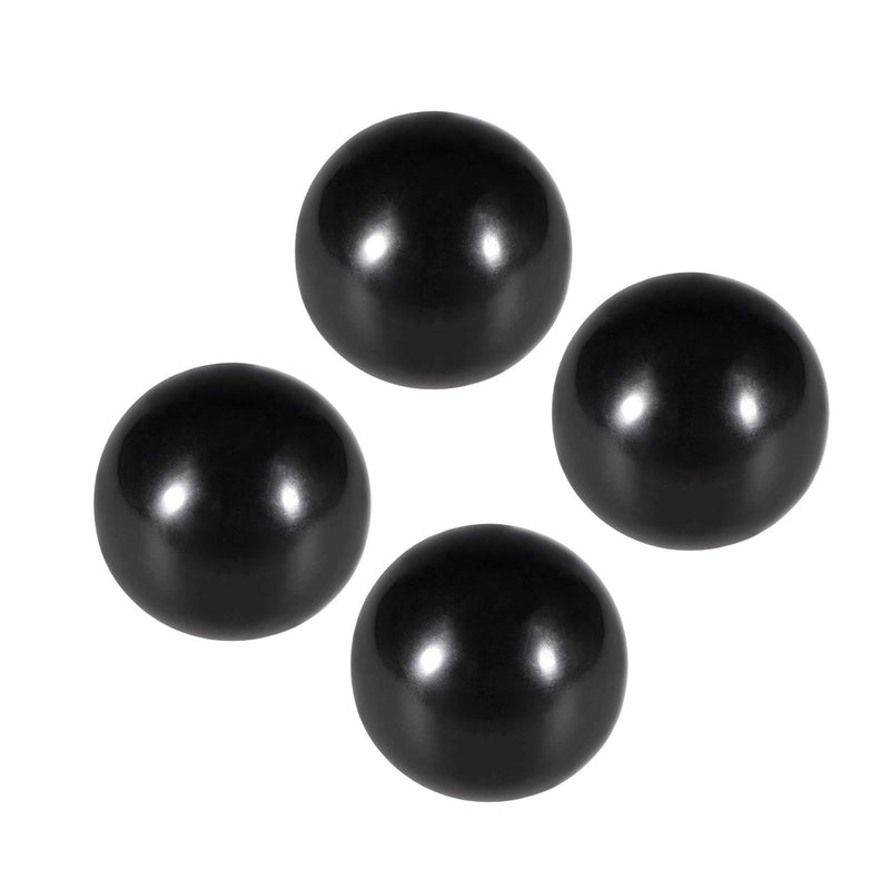 [Australia - AusPower] - Thermoset Ball Knobs, M8 Female Thread 40mm Diameter, Plastic Metric Hand Screw Grip Black - (Applications: for Lathe Machinery Lever Handle), 4-Pieces M8 x 40mm 