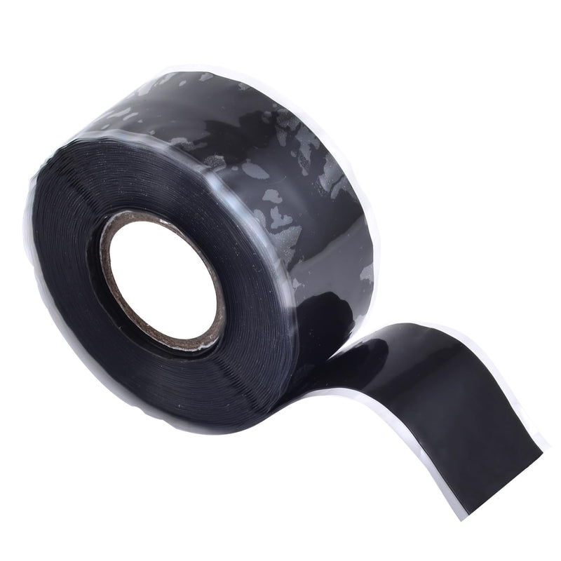 [Australia - AusPower] - Self Sealing Fusing Silicone Tape,1 in Wide 16.5 Feet Heavy Duty & Leak Proof Rubber Waterproof Hose Tape Pipe for Water Emergency Pipeline Repair Cable Winding Insulating Red Black 