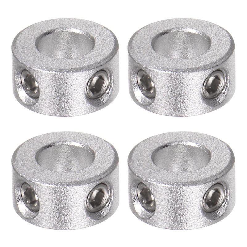 [Australia - AusPower] - 4pcs Shaft Collar 6mm Bore Aluminum Alloy Set Screw Shaft Collars, 12mm OD, 6mm Width, for Wheel Barrow Axle, Gearbox Assemblies, CNC Machine Tools, Industry, Anodization 