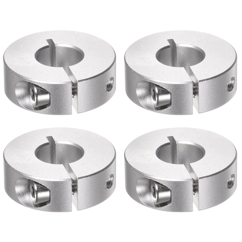 [Australia - AusPower] - HARFINGTON 4pcs Shaft Collar 12mm Bore Aluminum Alloy Set Screw Split Clamp-On Collars, 30mm OD, 10mm Width, for Wheel Barrow Axle, Gearbox Assemblies, Machine Tools, Industry, Anodization 