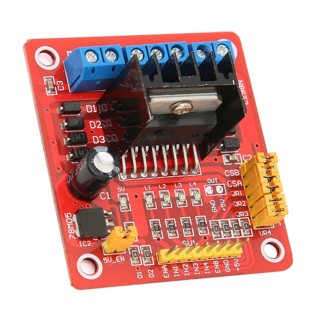 H Bridge Motor Driver, Motor Driver Module, L298N H Bridge DC Stepper Motor Driver Module Motor Controller Board, Electric Motor Controls