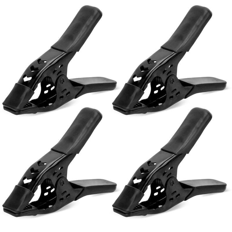 [Australia - AusPower] - Heavy Duty Metal Spring Clamps: 4-Piece for Woodworking Spring Clamps 6-inch Tarp Clamps Heavy Duty Clips Spring Clips Metal Clamp Large Heavy Duty Clamps for Pool Cover Backdrop Stand Clamps 4-Piece Metal Spring Clamps 