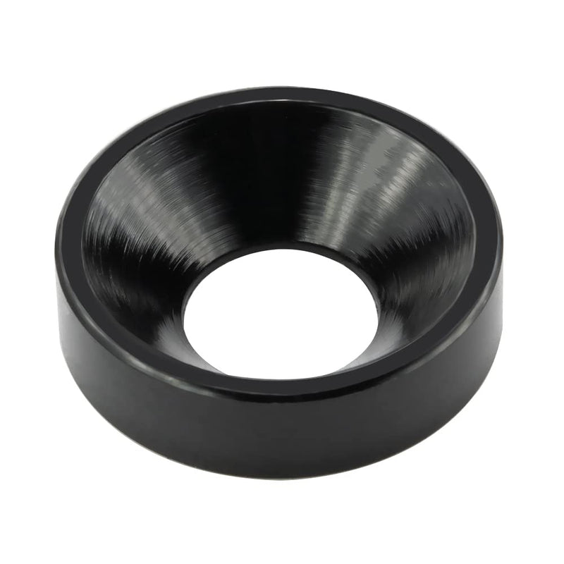 [Australia - AusPower] - [40PCS] M6 Finishing Countersunk Washers, Anodized Aluminum Alloy, Head Washers Gaskets Cup Shim for Screw RC/Car/Motorcycle/Mechanical Accessories Parts, Black Color 
