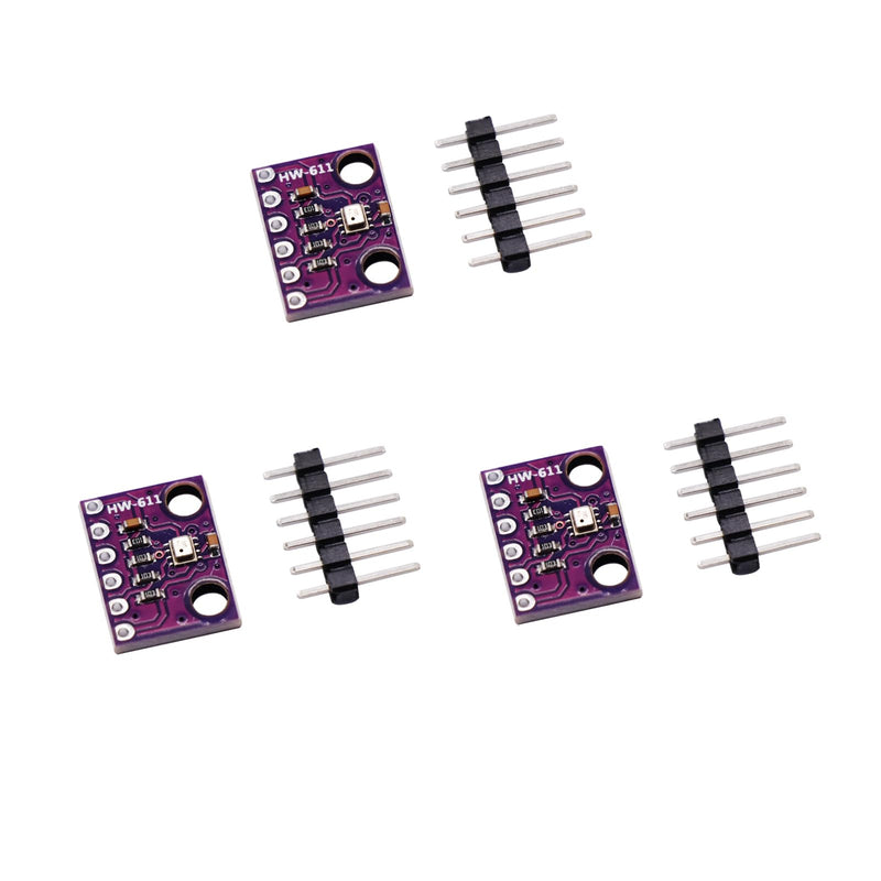 [Australia - AusPower] - 3Pcs BME280 3.3V Temperature Humidity Pressure Sensor Module IIC I2C High Precision Altimeter Atmospheric Pressure, Temperature Module for Arduino, Raspberry Pi, and Other Micro Controllers 