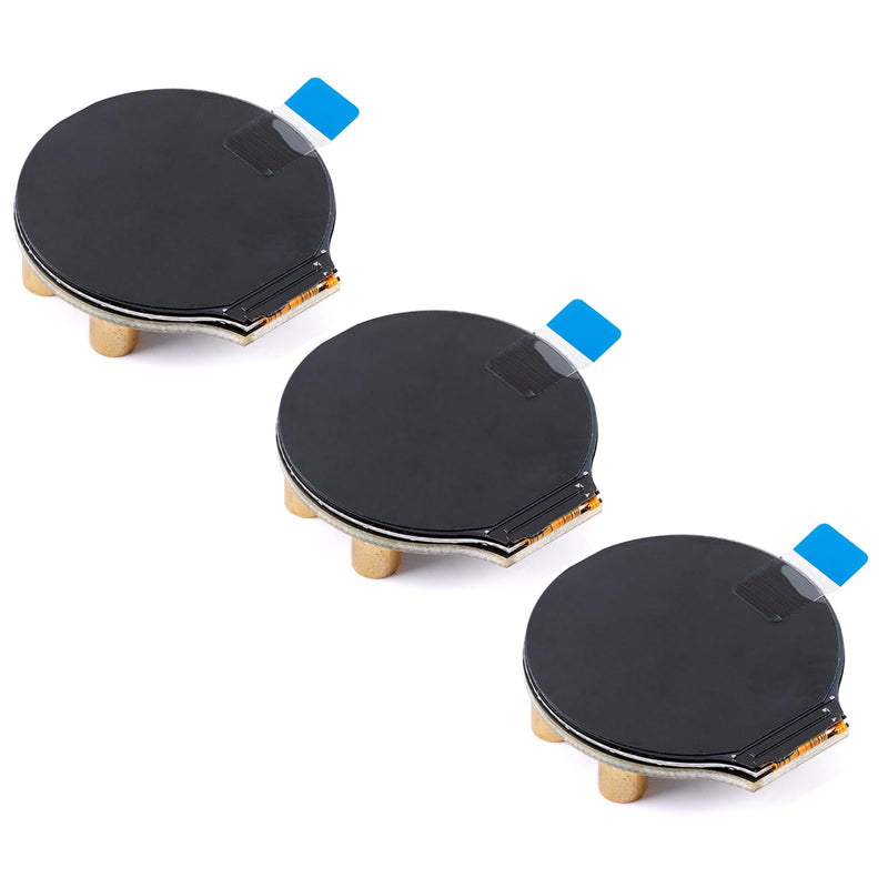 [Australia - AusPower] - 3Pcs 1.28 Inch TFT LCD Display Module Round GC9A01 Driver IPS LCD Screen Module Circular 4 Wire SPI Interface for Arduino 