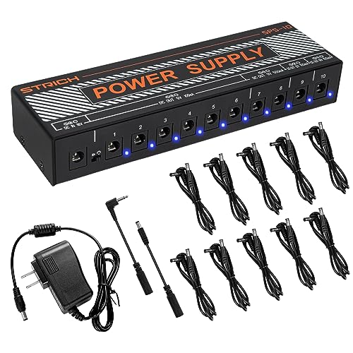 SPS-10 Guitar Power Supply 10 Independent DC Output for 9V/12V/18V (100mA/500mA) Effect Pedal