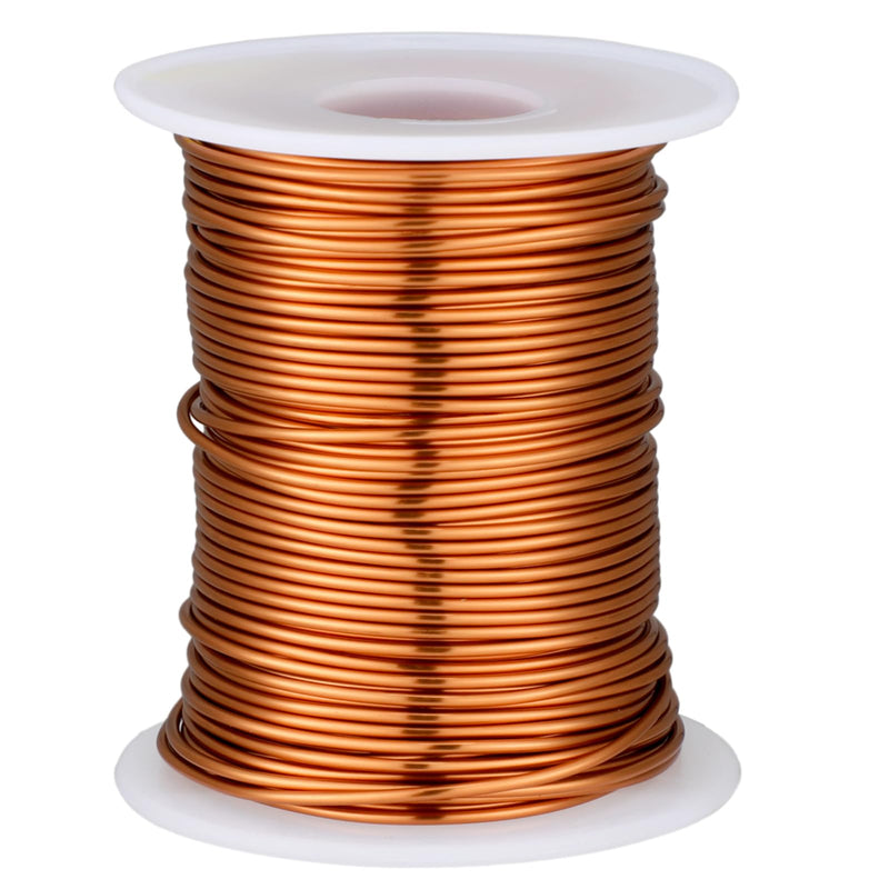 [Australia - AusPower] - Magnet Wire Enamelled Copper Wire Insulated Enamelled Magnet Winding Wire, Speaker Coil Temperature Rating 155? for Electric Appliance, 1 Pound Spool (Copper Color,0.064" Dia,82ft, 14 AWG) 0.064"Dia,82ft, 14 AWG Copper Color 