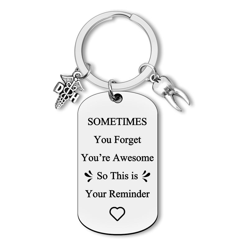 [Australia - AusPower] - Dentist Gift Inspirational Gifts Keychain Dental Gift for Women Men Dental Assistant Gift Dental Hygienist Gift Thank You Gifts for Dentist Coworker Office Orthodontist Gift Future Dentist Gift 