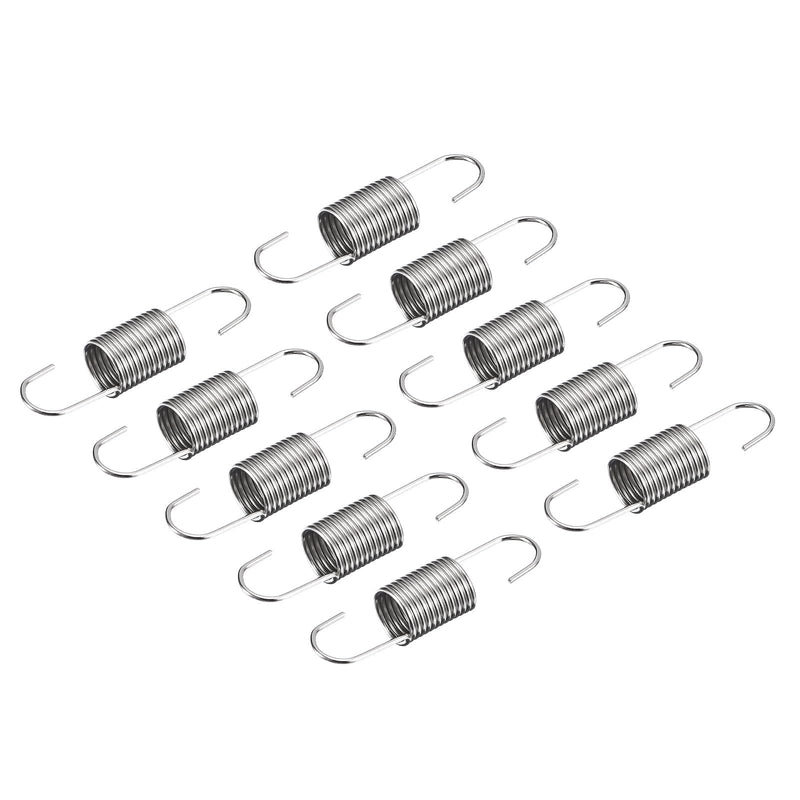 [Australia - AusPower] - uxcell 50Pcs Extended Spring 9/32 inch x 1-3/16 inch, 0.027 inch Spring Steel Dual Hook Tension Springs for Machinery Construction 