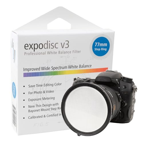 ExpoDisc v3 Professional White Balance Filter (77mm) - Easy White Balance 77mm