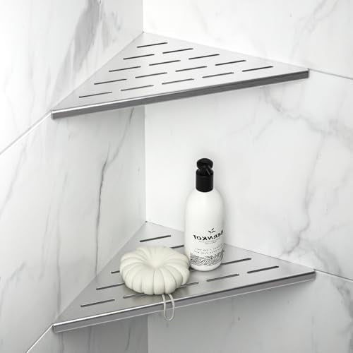 10'' Corner Shower Shelf 2PCS Silver 10''