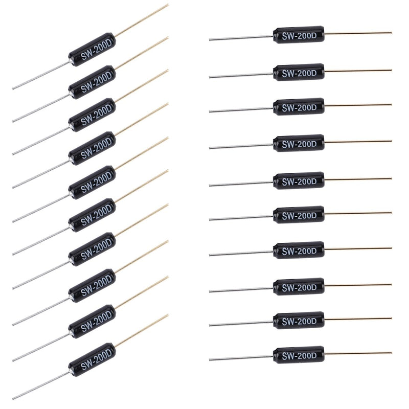 [Australia - AusPower] - 20 Pack SW-200D Metal Ball Tilt Switch Sensor Angle Balance Bead Vibration Sensors Transducer Instead of Mercury Switches Highly Sensitive for Arduino Raspberry Pi DIY Electric Vehicle Alarm 