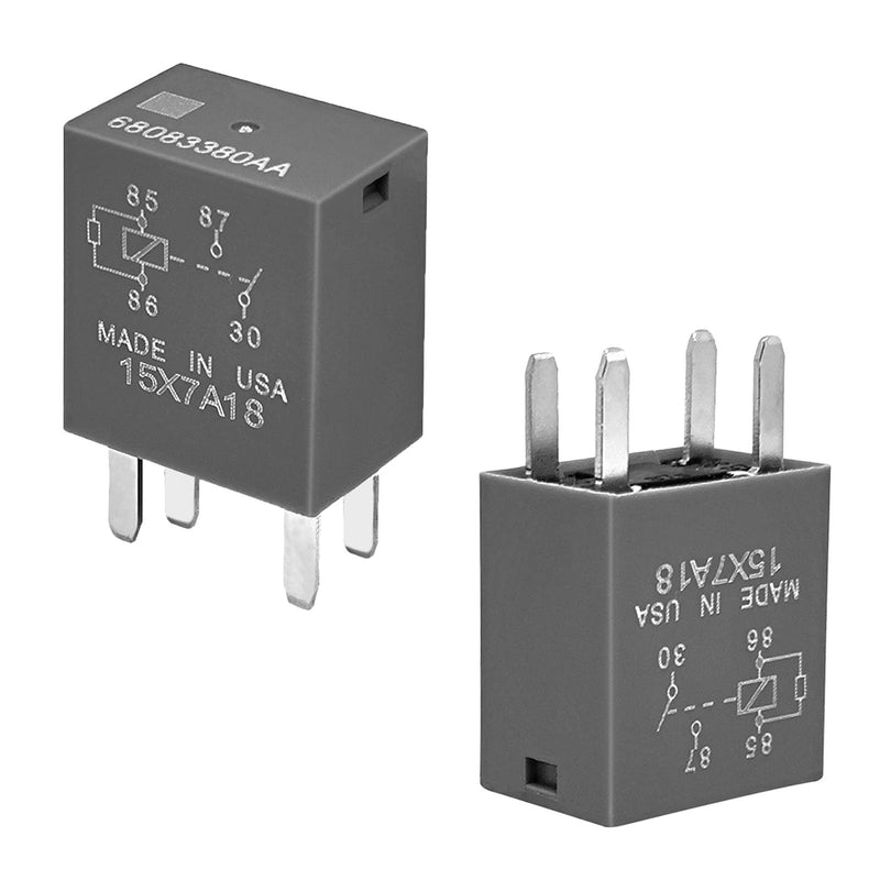 [Australia - AusPower] - Relay 68083380AA (Set of 2) 12VDC 35A, 4 Pins SPST Automotive Power Relay Compatible with 12088567 Set of 2 