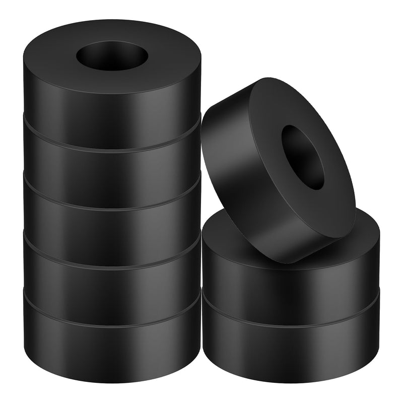 [Australia - AusPower] - 8pcs Multi Purpose Rubber Spacers, 1 Inch OD 3/8 Inch ID Hole 1/2 Inch Thickness Rubber Spacers Vibration Damping Pads Rubber Spacer Bushings for Home Car Accessories 