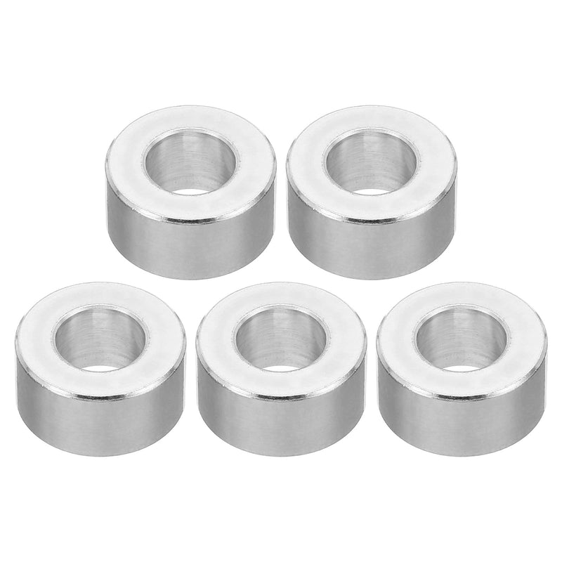 [Australia - AusPower] - PATIKIL M10 Aluminum Spacers,5Pcs Metal Spacer Aluminum Round 10.5mm ID x 20mm OD x 10mm L Thickness Aluminum Spacer Screw Standoff for 3/8" M10 Screw Bolt 10.5x20x10mm 