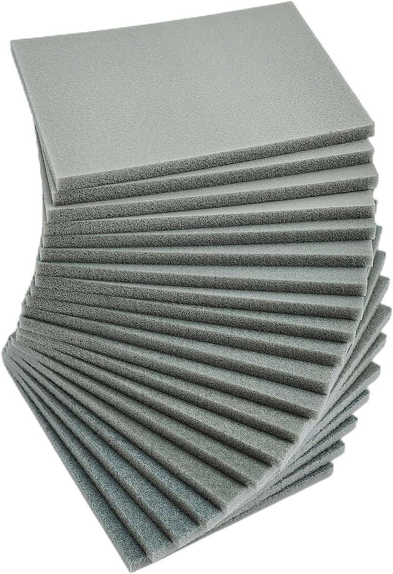 [Australia - AusPower] - 20 Pcs 3 x 4 Inch 600 Grit Sanding Sponge Set, Ultra Fine Sanding Sponges Pads, Soft Foam Hand Sander Block Wet Dry Sandpaper for Model Drywall Metal Wood Furniture Polishing (600 Grit) 