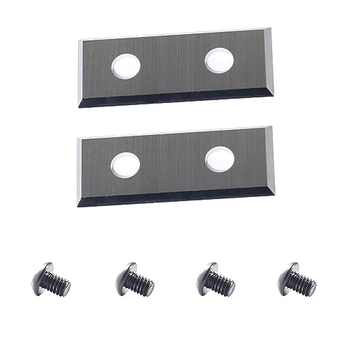Indexable Cutting Inserts, Set of 2, 30 x 12 x 1.5 mm, 4-Cutting Edges, Reversible Blade Carbide Inserts (as a Replacement) for Reversible Plates, Flush Cutter 30x12x1.5mm