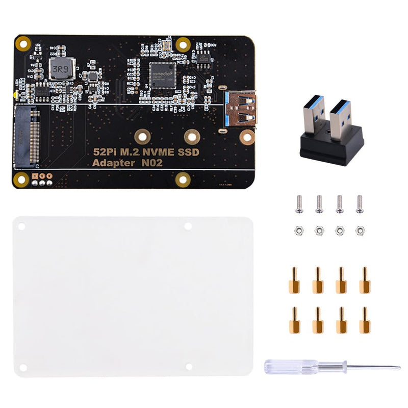 [Australia - AusPower] - GeeekPi M.2 NVME SSD Storage Expansion Board for Raspberry Pi 4, Only Support M.2 NVME SSD (Pi Board or M.2 NVME SSD NOT Included) 