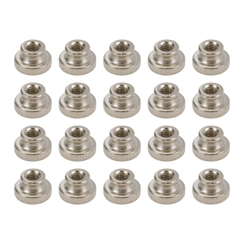 [Australia - AusPower] - 20 Pcs M4 Knurled Thumb Nuts,Round Knobs Fastener for 3D Printer Parts 