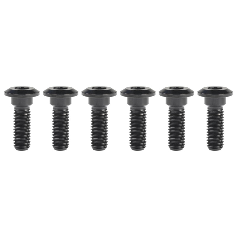 [Australia - AusPower] - Titanium Ti Motorcycle Brake Rotor Hexagon Socket Bolt Screw M8 x 30 33mm for Kawasaki Pack of 6 (Black, M8x30mm) Black 
