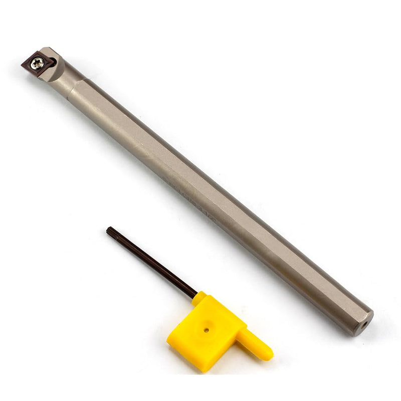 [Australia - AusPower] - 1/2"*7" Lathe Internal Boring Bar, Right-Hand Sclcr Turning Tool Holder with 1PC Indexable Carbide Turning Insert CCMT09T304(CCMT32.5) 