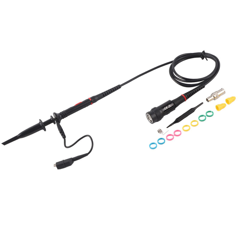 [Australia - AusPower] - P2200 Oscilloscope Probe 200MHz High Frequency, BNC Connector with X1/X10 Attenuation Switch, Professional Grade Test Clip for Oscilloscopes 