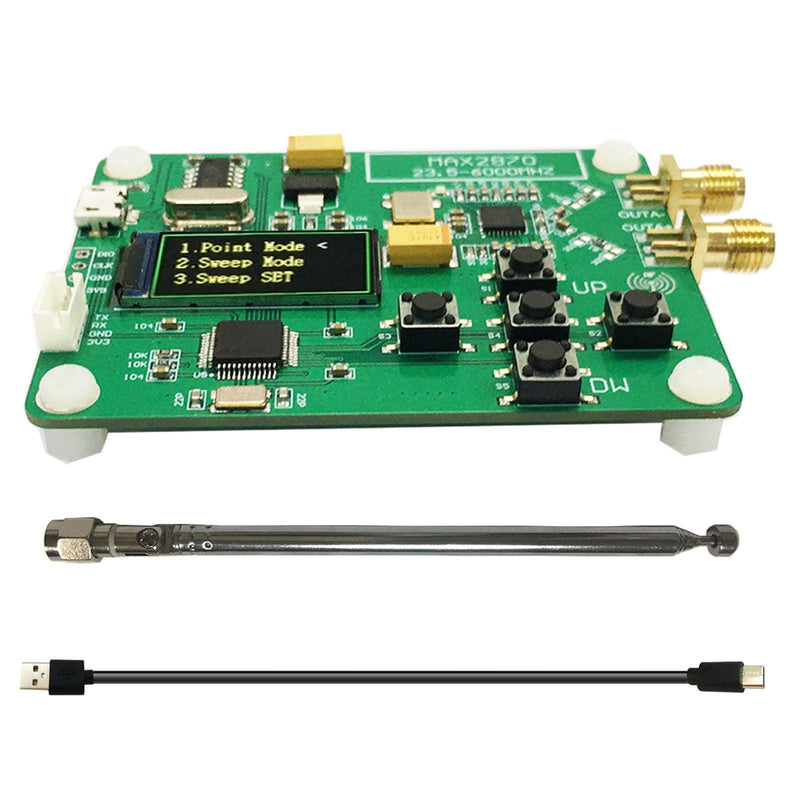 [Australia - AusPower] - MAX2870 23.5-6000Mhz Signal Generator Source USB Port SG6G Oled 