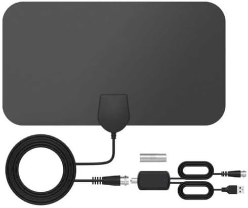[Australia - AusPower] - Antenna TV Digital HD Indoor,Portable TV Antenna for Local Channels,360°Reception,Support 4K 1080p Smart Television with Amplifier Signal Booster for Free Channels Indoor-Style01 