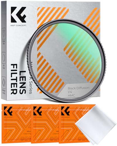 K&F CONCEPT 46mm Black Diffusion 1/4 Filter Mist Cinematic Effect Filter