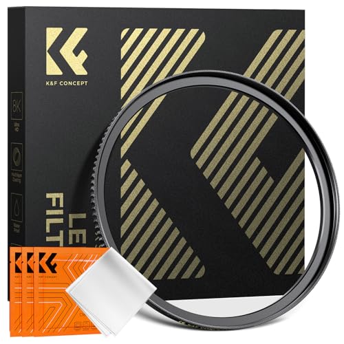 K&F Concept 77mm to 82mm Brass Step-Up Lens Filter Adapter Ring 77-82mm