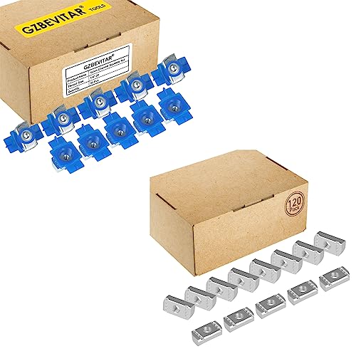 GZBEVITAR nylon channel squeeze nut with zinc-plated 1/4-20 strut nuts for Unistrut solar panel mounting