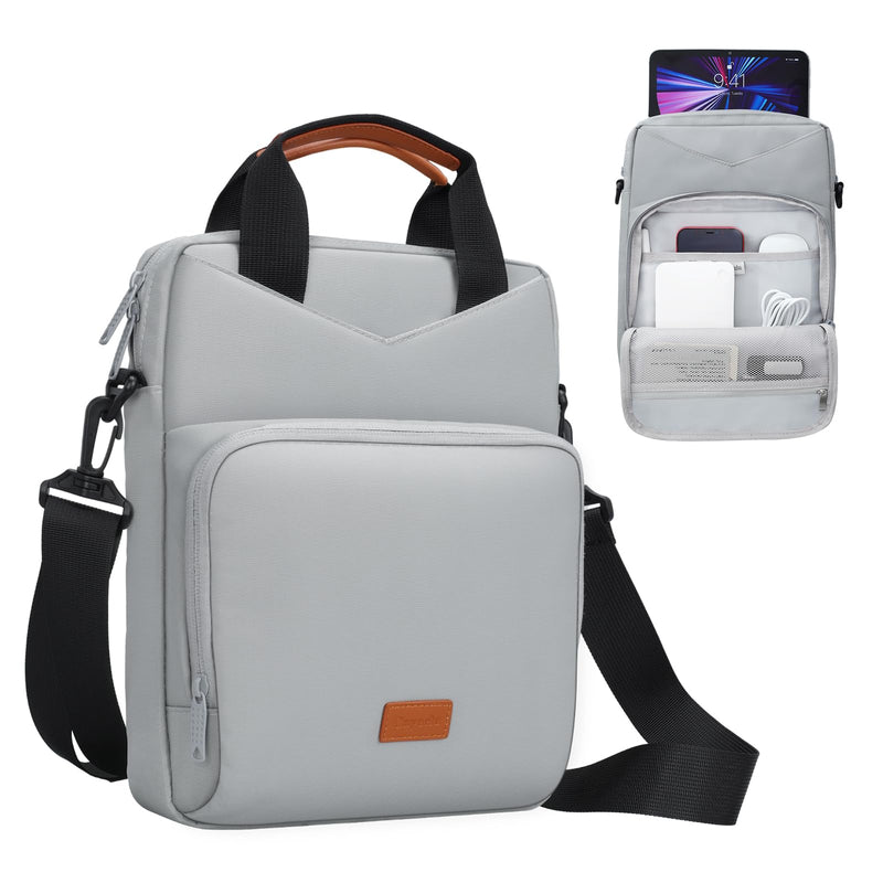 [Australia - AusPower] - 9-11 Inch Tablet Carrying Case Bag, Padded Travel Sleeve for iPad Pro 11 (2022-2018), iPad 10.9, iPad Air (5/4th Gen), Galaxy Tab S9/S8 (Gray) Gray 