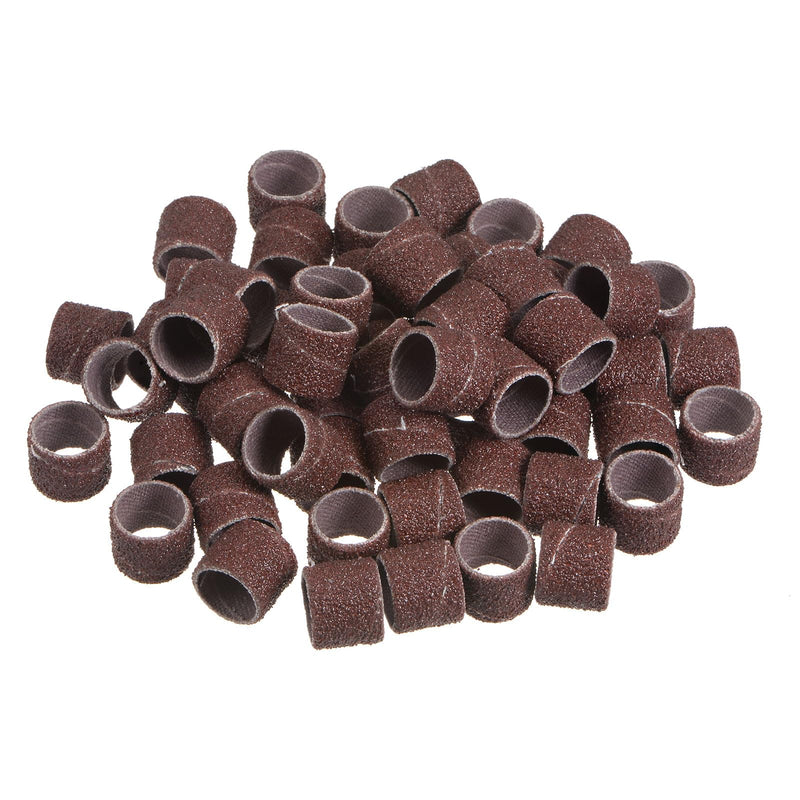 [Australia - AusPower] - 50pcs Sanding Drums 1/2 Inch Mini Sanding Sleeves 80 Grit Sanding Bands for Drum Sander Rotary Tools 