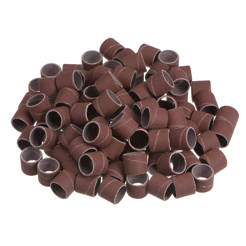 [Australia - AusPower] - 100pcs Sanding Drums 1/2 Inch Mini Sanding Sleeves 400 Grit Sanding Bands for Drum Sander Rotary Tools 