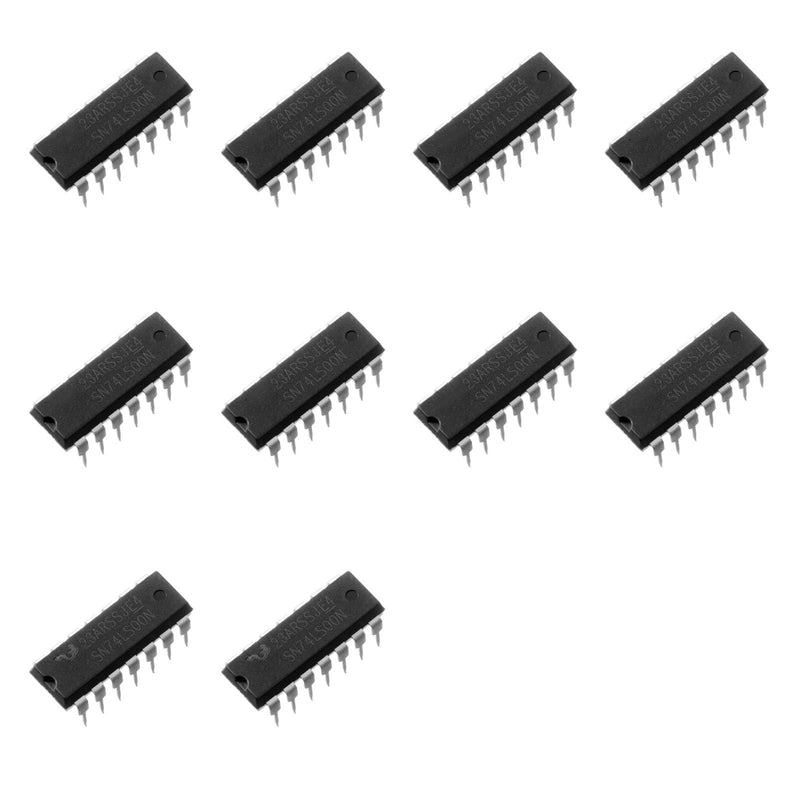 [Australia - AusPower] - 10pcs SN74LS00N 74LS00 LS00 Quadruple 2-Input Positive-Nand Gates Chip IC,Dip-14. 
